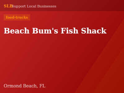 Beach Bum's Fish Shack — food-trucks in Ormond Beach, FL