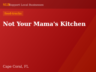 Not Your Mama's Kitchen — food-trucks in Cape Coral, FL