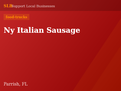 Ny Italian Sausage — food-trucks in Parrish, FL