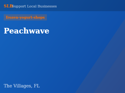 Peachwave — frozen-yogurt-shops in The Villages, FL