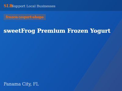 sweetFrog Premium Frozen Yogurt — frozen-yogurt-shops in Panama City, FL