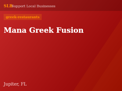 Mana Greek Fusion — greek-restaurants in Jupiter, FL