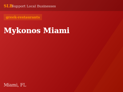 Mykonos Miami — greek-restaurants in Miami, FL