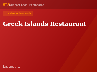 Greek Islands Restaurant — greek-restaurants in Largo, FL