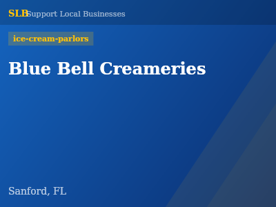 Blue Bell Creameries — ice-cream-parlors in Sanford, FL