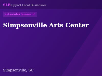 Simpsonville Arts Center — arts-entertainment in Simpsonville, SC