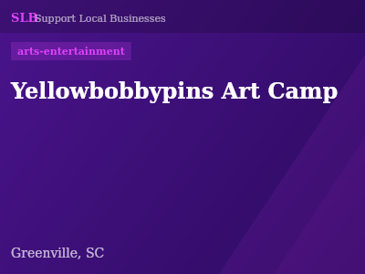 Yellowbobbypins Art Camp — arts-entertainment in Greenville, SC