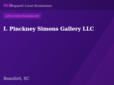 I. Pinckney Simons Gallery LLC — arts-entertainment in Beaufort, SC