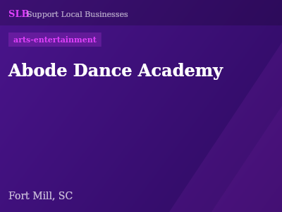 Abode Dance Academy — arts-entertainment in Fort Mill, SC
