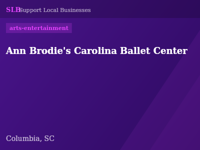 Ann Brodie's Carolina Ballet Center — arts-entertainment in Columbia, SC