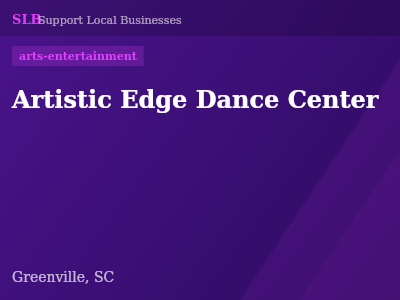 Artistic Edge Dance Center — arts-entertainment in Greenville, SC
