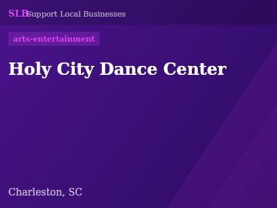 Holy City Dance Center — arts-entertainment in Charleston, SC