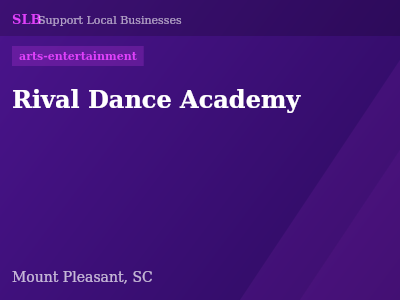 Rival Dance Academy — arts-entertainment in Mount Pleasant, SC