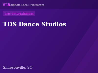 TDS Dance Studios — arts-entertainment in Simpsonville, SC