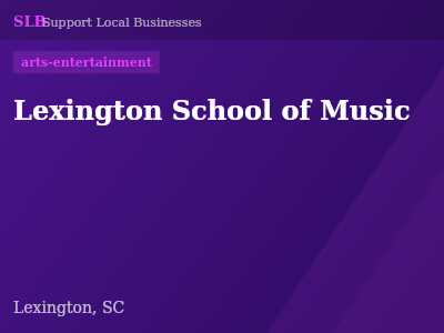 Lexington School of Music — arts-entertainment in Lexington, SC