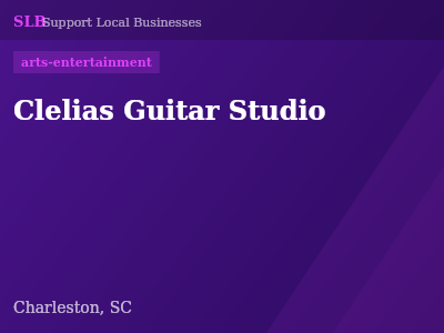 Clelias Guitar Studio — arts-entertainment in Charleston, SC