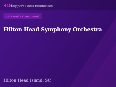 Hilton Head Symphony Orchestra — arts-entertainment in Hilton Head Island, SC