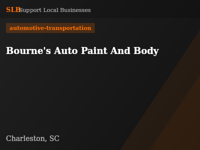 Bourne's Auto Paint And Body — automotive-transportation in Charleston, SC