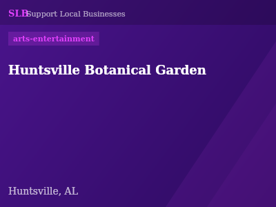 Huntsville Botanical Garden — arts-entertainment in Huntsville, AL