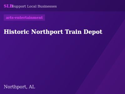 Historic Northport Train Depot — arts-entertainment in Northport, AL