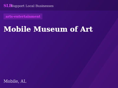 Mobile Museum of Art — arts-entertainment in Mobile, AL