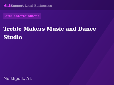 Treble Makers Music and Dance Studio — arts-entertainment in Northport, AL