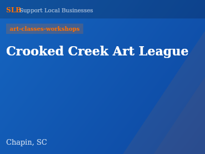 Crooked Creek Art League — art-classes-workshops in Chapin, SC