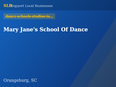 Mary Jane's School Of Dance — dance-schools-studios-instructors in Orangeburg, SC