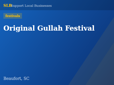 Original Gullah Festival — festivals in Beaufort, SC
