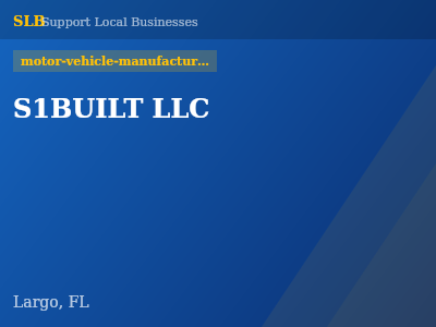S1BUILT LLC — motor-vehicle-manufacturers in Largo, FL