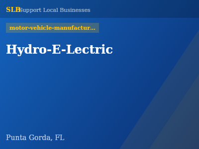 Hydro-E-Lectric — motor-vehicle-manufacturers in Punta Gorda, FL