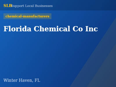 Florida Chemical Co Inc — chemical-manufacturers in Winter Haven, FL