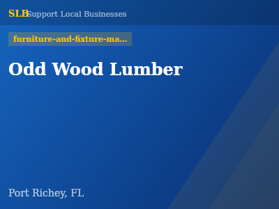 Odd Wood Lumber — furniture-and-fixture-manufacturers in Port Richey, FL