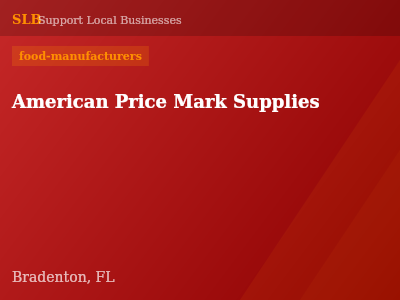 American Price Mark Supplies — food-manufacturers in Bradenton, FL