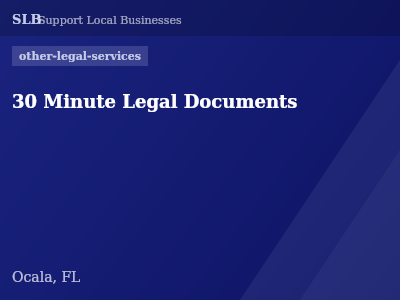 30 Minute Legal Documents — other-legal-services in Ocala, FL