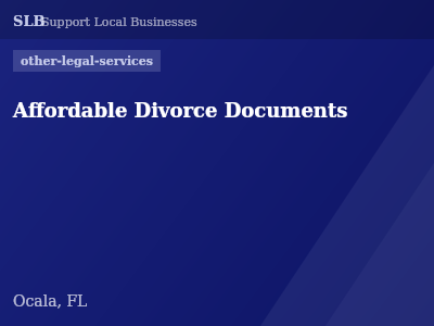 Affordable Divorce Documents — other-legal-services in Ocala, FL