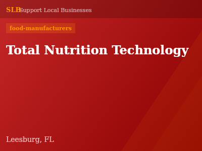 Total Nutrition Technology — food-manufacturers in Leesburg, FL