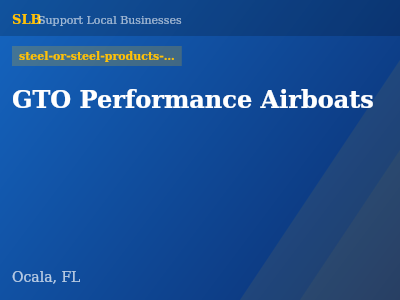 GTO Performance Airboats — steel-or-steel-products-manufacturers in Ocala, FL