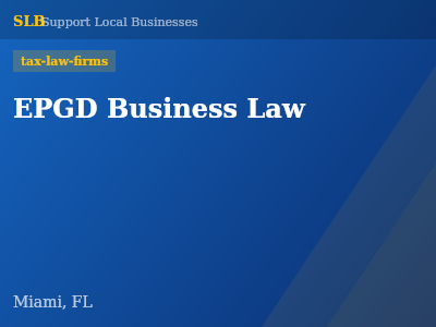 EPGD Business Law — tax-law-firms in Miami, FL