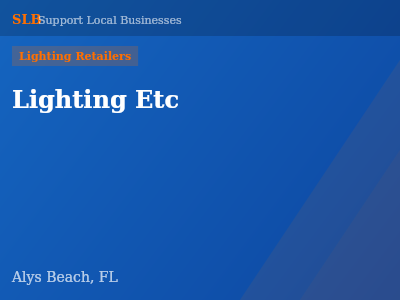 Lighting Etc — Lighting Retailers in Alys Beach, FL