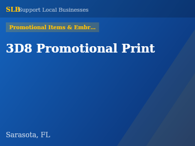 3D8 Promotional Print — Promotional Items & Embroiderers in Sarasota, FL