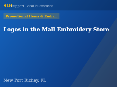 Logos in the Mall Embroidery Store — Promotional Items & Embroiderers in New Port Richey, FL