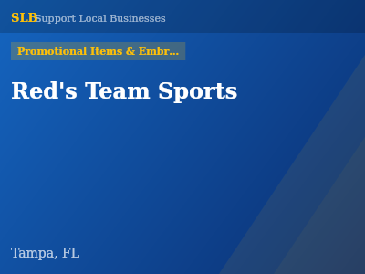 Red's Team Sports — Promotional Items & Embroiderers in Tampa, FL