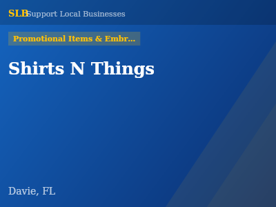 Shirts N Things — Promotional Items & Embroiderers in Davie, FL