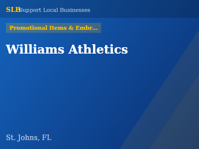 Williams Athletics — Promotional Items & Embroiderers in St. Johns, FL
