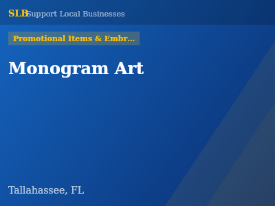 Monogram Art — Promotional Items & Embroiderers in Tallahassee, FL