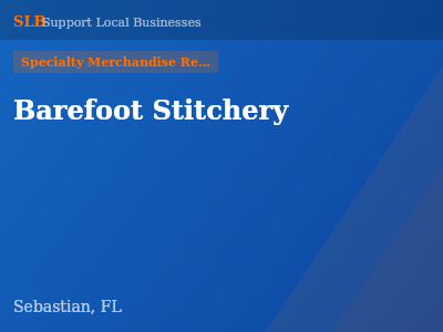 Barefoot Stitchery — Specialty Merchandise Retailers in Sebastian, FL