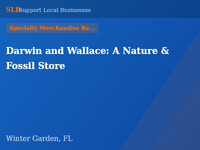 Darwin and Wallace: A Nature & Fossil Store — Specialty Merchandise Retailers in Winter Garden, FL
