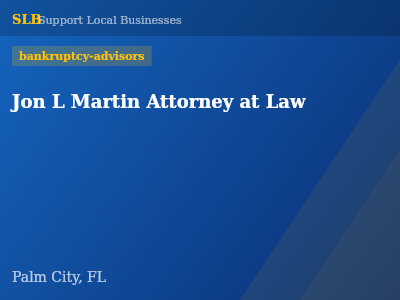 Jon L Martin Attorney at Law — bankruptcy-advisors in Palm City, FL