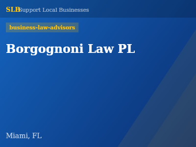 Borgognoni Law PL — business-law-advisors in Miami, FL